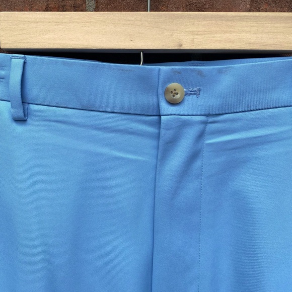 Peter Millar size 36 Salem Performance Golf Shorts 9” inseam color Cottage Blue - Picture 6 of 6
